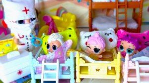 ПРИВИВКА МУЛЬТИК! ДЕТСКИЙ САДИК!👶👶👶 КУКЛЫ ЛОЛ СЮРПРИЗ пупсики Даринелка