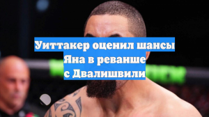 Уиттакер оценил шансы Яна в реванше с Двалишвили