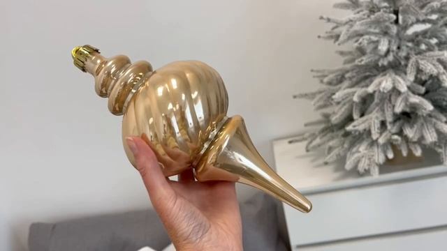 Ёлочное украшение ПОДВЕСКА - ЛАУРЕНСИЯ ГОЛД, пластик, 24 см, 1101192