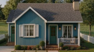 Дом 10x9 м (78 м²) с ВСЕМ, что нужно! 2 спальни, 2 санузла и уютная веранда