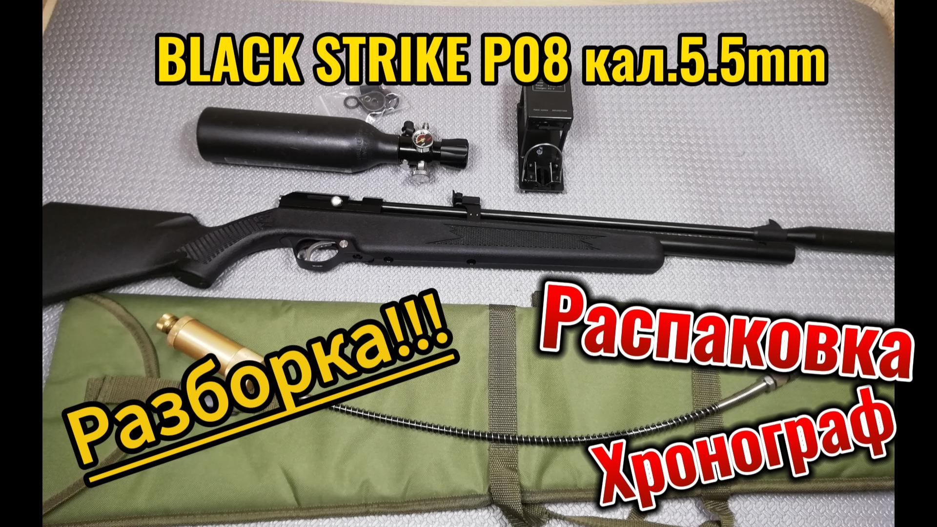 BLACK STRIKE P08 кал.5.5 Распаковка