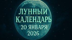 🌑 Лунный календарь на 20 января 2026 года: советы для продуктивного дня 🌙