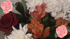 Цветы/розы/хризантемы/гипсофила