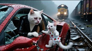 Мультики для детей, котика спасает фермер, мультфильм/мультик для детей