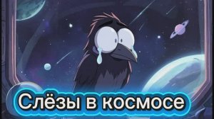 Ворона Ася и слёзы в космосе 🥲#дети#космос#развитие#обучение