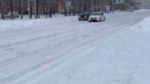 Ул. Арбузова в Назарово после снегопадов