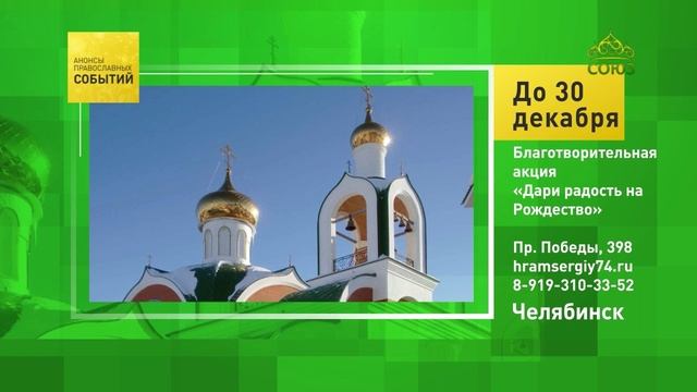 Челябинск. Благотворительная акция «Дари радость на Рождество»