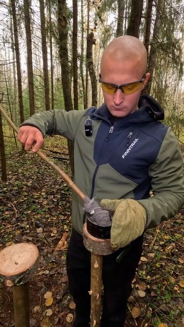 Факел из одежды. #lifehacks #bushcraft #camping #outdoors #survival #туризм #torch