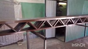 фермы односкатного навеса 6м