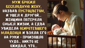Муж бросил БЕСПЛОДНУЮ жену и ушел к другой... Женщина потеряла смысл жить дальше, а едва встретила..