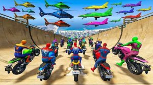 ГОНОЧНАЯ ТРАССА С ПРЕПЯТСТВИЯМИ ДЛЯ СУПЕРГЕРОЕВ 🚗 ЧЕЛОВЕК ПАУК ПРОТИВ БЭТМЕНА И ХАЛКА №55