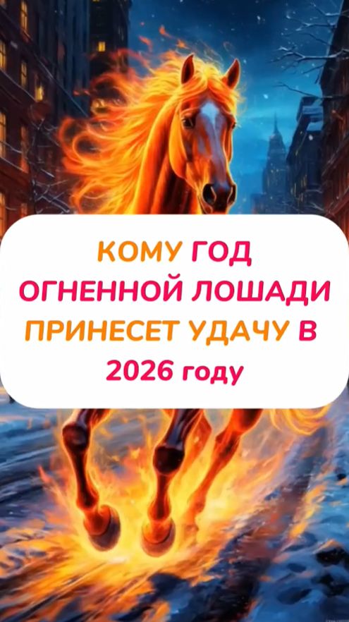 ГОД КРАСНОЙ ЛОШАДИ ПРИНЕСЕТ УДАЧУ #советастролога #гороскоп #астрология #2026