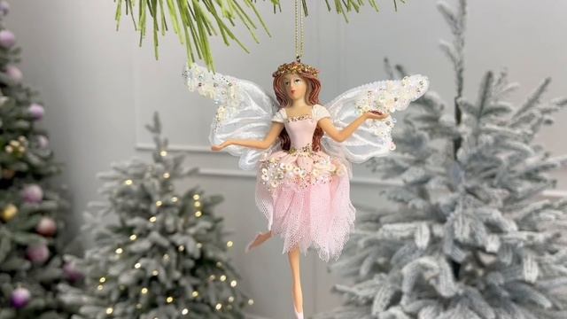 Ёлочная игрушка ПРИНЦЕССА ЭЛЬФОВ (в корсаже с короткими рукавами), полистоун, 15 см, TR23184-1