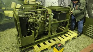 Американский генератор Power Unit PE-95-G (PE-95(2)), выставка "Моторы Войны", 11 января 2025