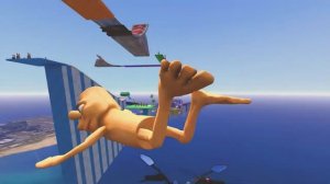 Мультик про гонки супергероев: кто упадёт первым? 🏍️🌊