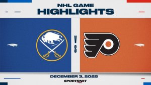 04.12.2025 | ОБЗОР МАТЧА | Филадельфия Флайерз - Баффало Сэйбрз | Highlights