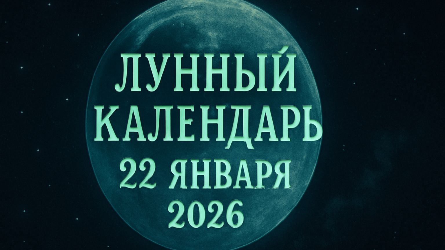 🌑 Лунный календарь на 22 января 2026 года: рекомендации для продуктивного дня 🌙