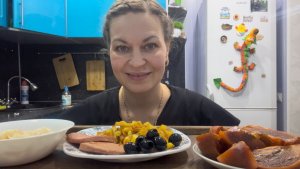 МУКБАНГ ЖАРЕНАЯ КАРТОШКА С ЛУКОМ 🧅/КАПУСТА МАРИНОВАННАЯ/MUKBANG ЕДА ОБЖОР