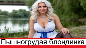 Пышногрудая страстная блондинка ждет свое счастье