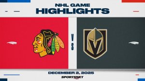 03.12.2025 | ОБЗОР МАТЧА | Вегас Голден Найтс - Чикаго Блэкхоукс | Highlights