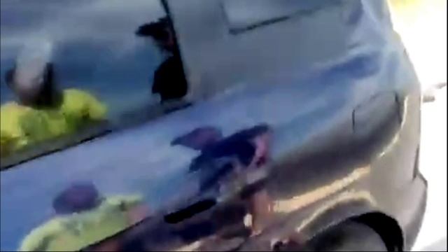 Жёсткая авария на трассе