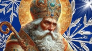 Открытка с днем Николая Чудотворца красивое поздравление для родных и близких