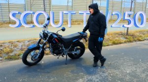 Мотоцикл SCOUT TW250. Мотоцикл на широкой резине. Краткий обзор.