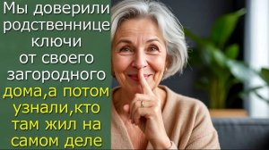 Мы доверили родственнице ключи от своего загородного дома,а потом узнали, кто там жил на самом деле