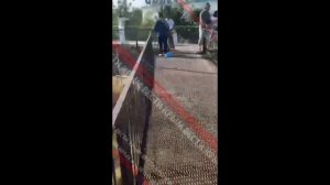 Олег Зубков попал под пресс.Тайган