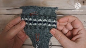 СП Триостарты декабрь 2025г. 3 старт - носочки с ленивым жаккардом.