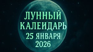 🌑 Лунный календарь на 25 января 2026 года: советы для успешного дня 🌙