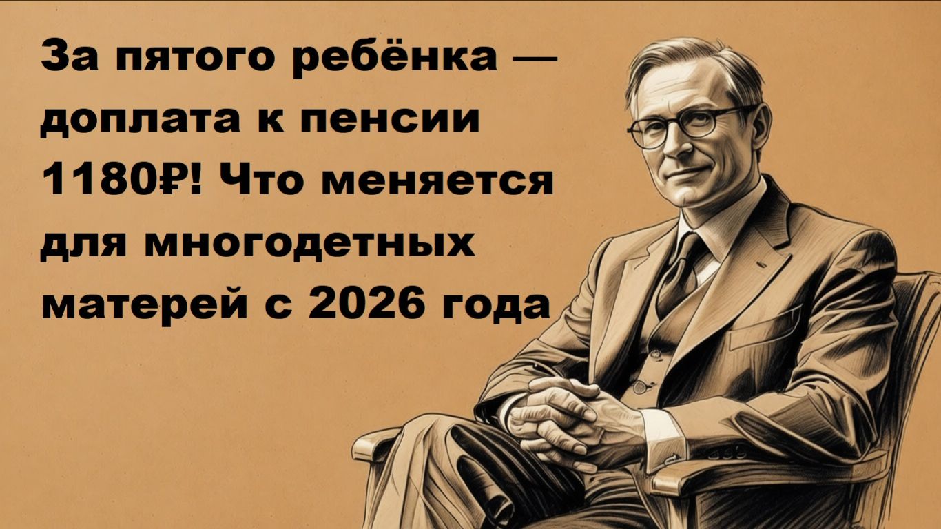 Пенсия многодетным матерям в 2026 году