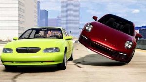 ДТП на высокой скорости — BeamNG Drive / CrashBoomPunk