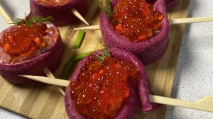 СВЕКОЛЬНЫЕ РУЛЕТИКИ.Закуска к Новому Году.