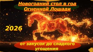 Новогодний стол в год Огненной Лошади: от закусок до сладкого угощения!
