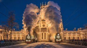 Поезд Деда Мороза в Петергофе - Новый Петергоф 2024