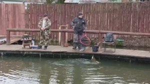 Второе зарыбление водоёма !