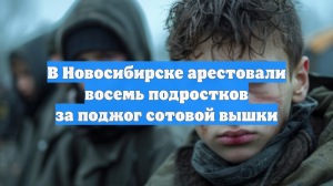 Новосибирский суд арестовал восьмерых подростков за поджог сотовой вышки