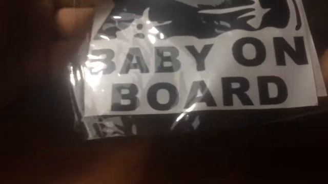 Baby on board Наклейка на автомобиль baby in car