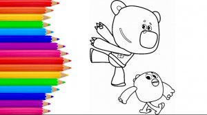 Ми-ми-мишки раскраска | Видео для детей | Учим цвета | Кеша и Цыпа