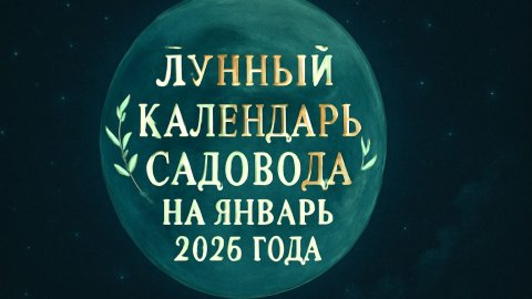🌑 Лунный календарь садовода на январь 2026 года: когда лучше сажать и ухаживать за растениями 🌿