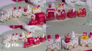 Новогодняя декорация  "Поезд"  | FIX PRICE