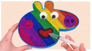 Мультики для малышей. Делаем яркую Свинку Пеппу из слайма. Мультики залипалки для Детей и родителей