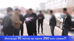 ЖИЗЗАХДА 10 ГЕКТАР ЕР НАРХИ 390 МИЛЛИОН СЎММИ