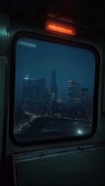 Красивый ночной город из окна! | Beautiful city at night from the window!