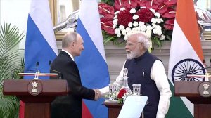 Заявления Президента России Владимира Путина и Премьер-министра Индии Нарендра Моди для СМИ