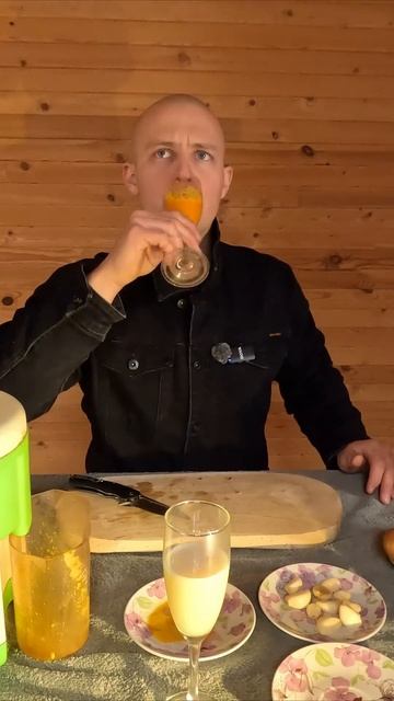 Пробую тыквенный сок. #еда #здоровье