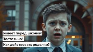 Ребенок постоянно болеет перед школой! Что делать родителям?