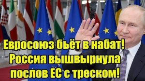 Евросоюз бьёт в набат Россия вышвырнула послов ЕС с треском