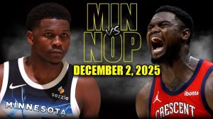 03.12.2025 | ОБЗОР МАТЧА | Нью-Орлеан Пеликанс - Миннесота Тимбервулвз | Highlights